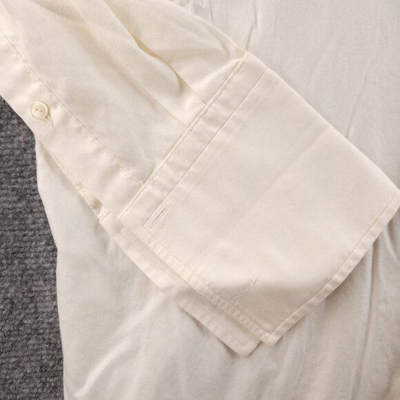 Eton Romania Slim 16 Cotton Cutaway Ivory Long Sleeve Button Up French Cuff Men - Picture 3 of 16